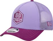 New Era Men's New Era Purple Houston Dynamo FC Color Pack 9FORTY A-Frame Adjustable Trucker Hat