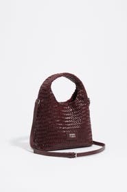 BIMBA Y LOLA Small Plaited Leather Paper Bag