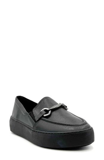 Chelsea Crew Wonka Bit Platform Loafer In Black Leather