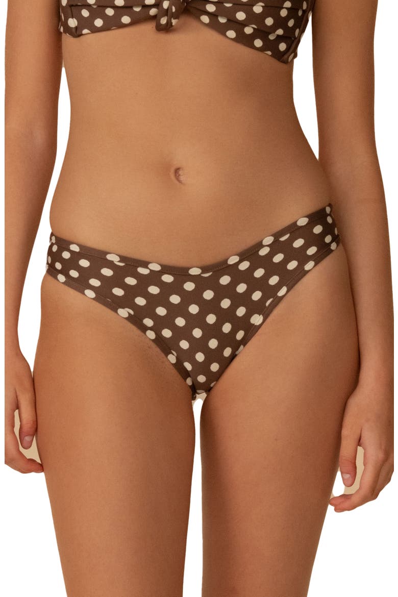 Vivian Lulu Polka Dot Bikini Bottoms, Main, color, VIVIAN