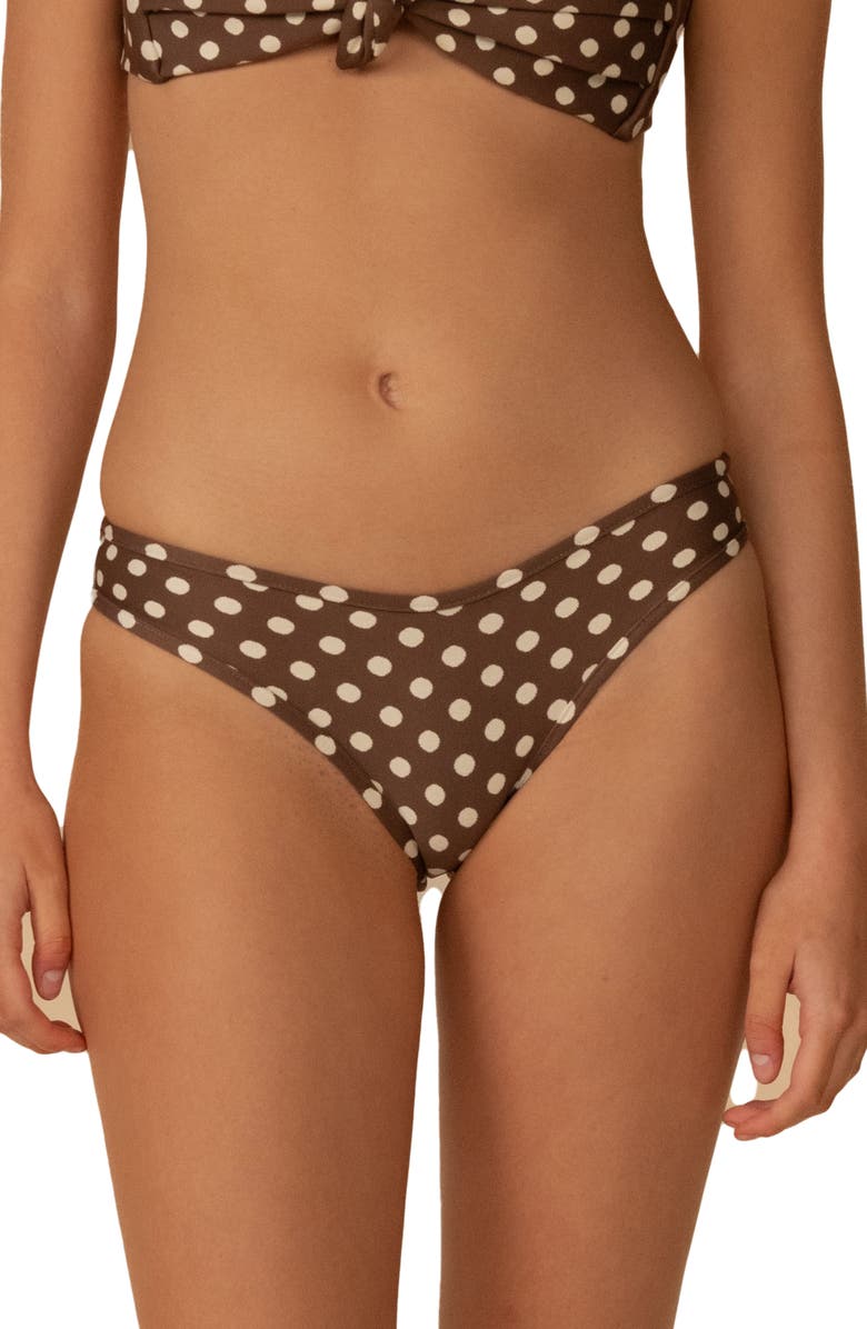 MONTCE Vivian Lulu Polka Dot Bikini Bottoms, Main, color, Vivian