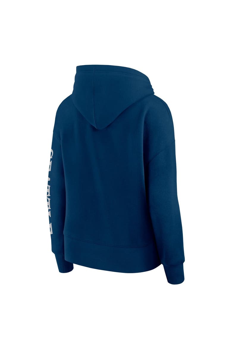Women's Fanatics Deep Sea Blue Seattle Kraken Elements Next Pullover Hoodie, Alternate, color, Navy
