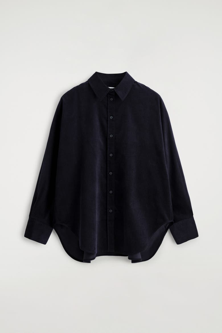 Corduroy Shirt, Alternate, color, NAVY