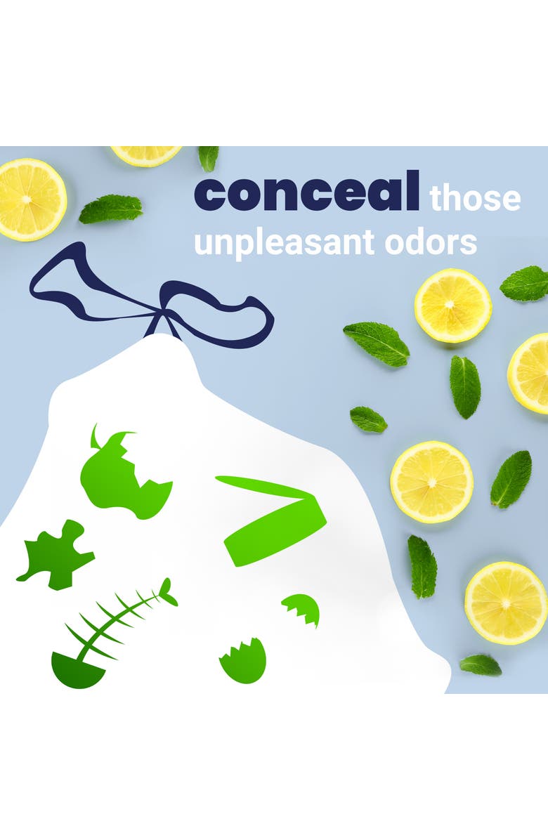 HAPPIMESS 8-Gallon (30L) Drawstring Trash Can Liner,, Alternate, color, Lemon - White