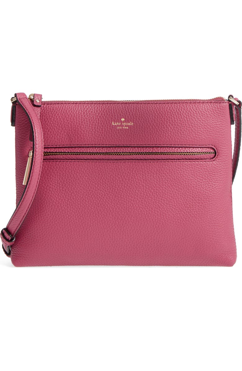 Kate Spade New York hopkins street - gabriele leather crossbody bag, Main, color,