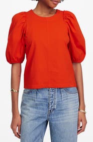 Madewell Puff Sleeve Cotton T-Shirt