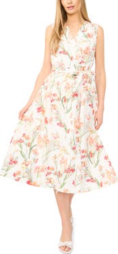 Ted Baker Aubree Floral Wrap Front Midi Dress