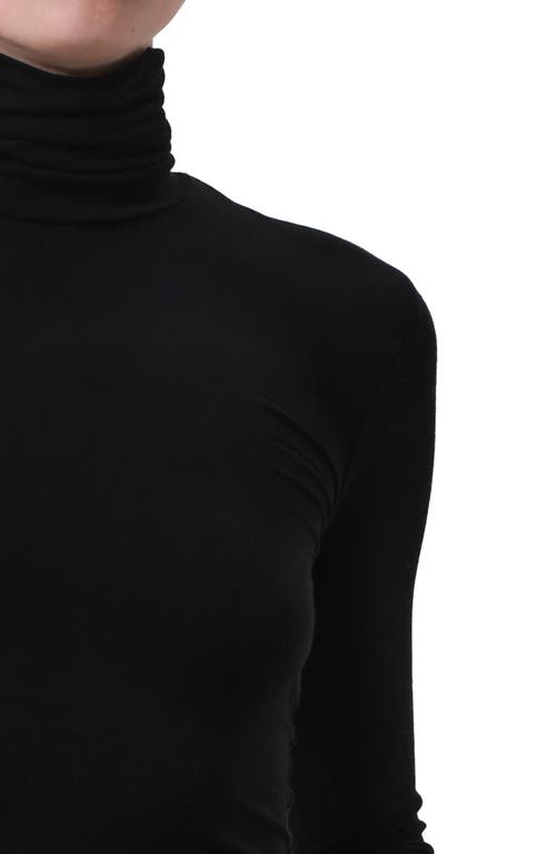 Citizen Of Humanity Citizens Of Humanity Caradene Scrunch Turtleneck In Black