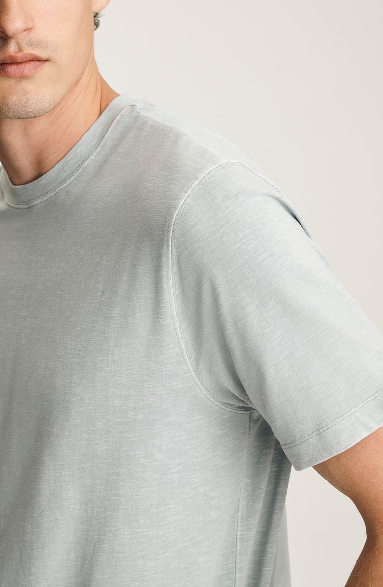 Mavi Jeans Pale Grey Slub Cotton Blend T-Shirt, Alternate, color,