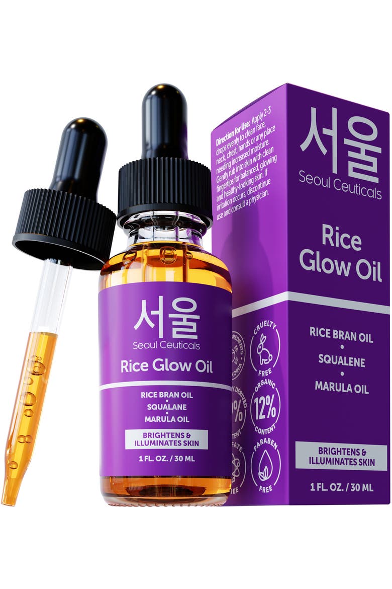 Korean Skincare Rice Glow Oil, Main, color, Clear