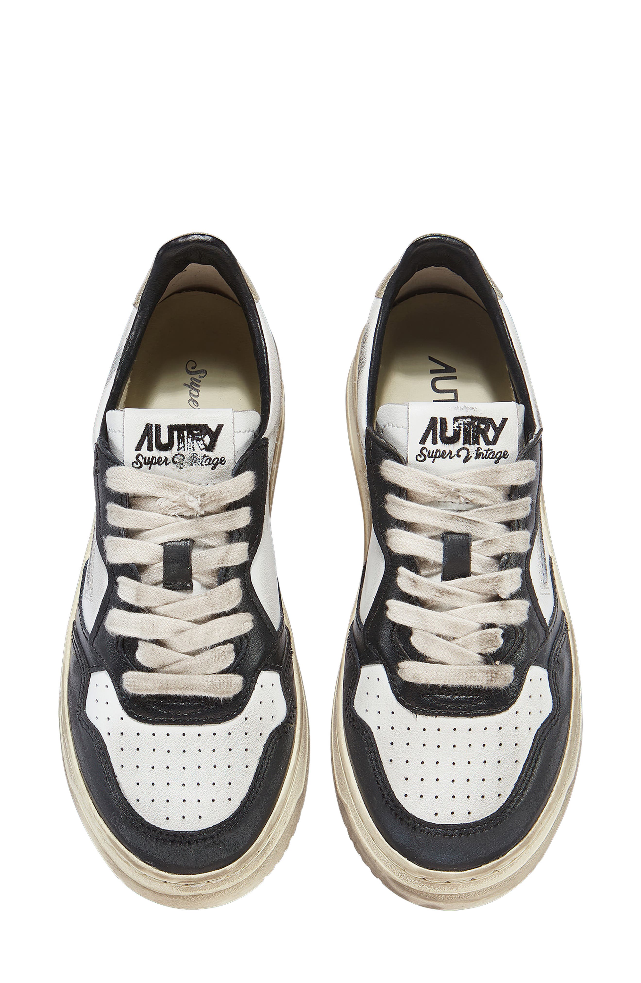 AUTRY Retro Low Sneaker, Alternate, color, White/ Black/ Platinum