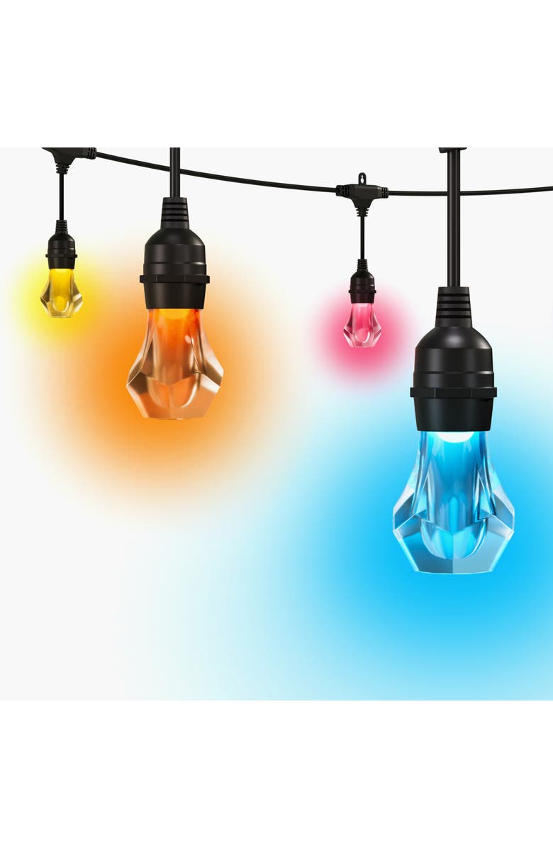 Nanoleaf Matter Smart Multicolor Outdoor String Lights Smarter Kit 49ft, Main, color, Multicolor