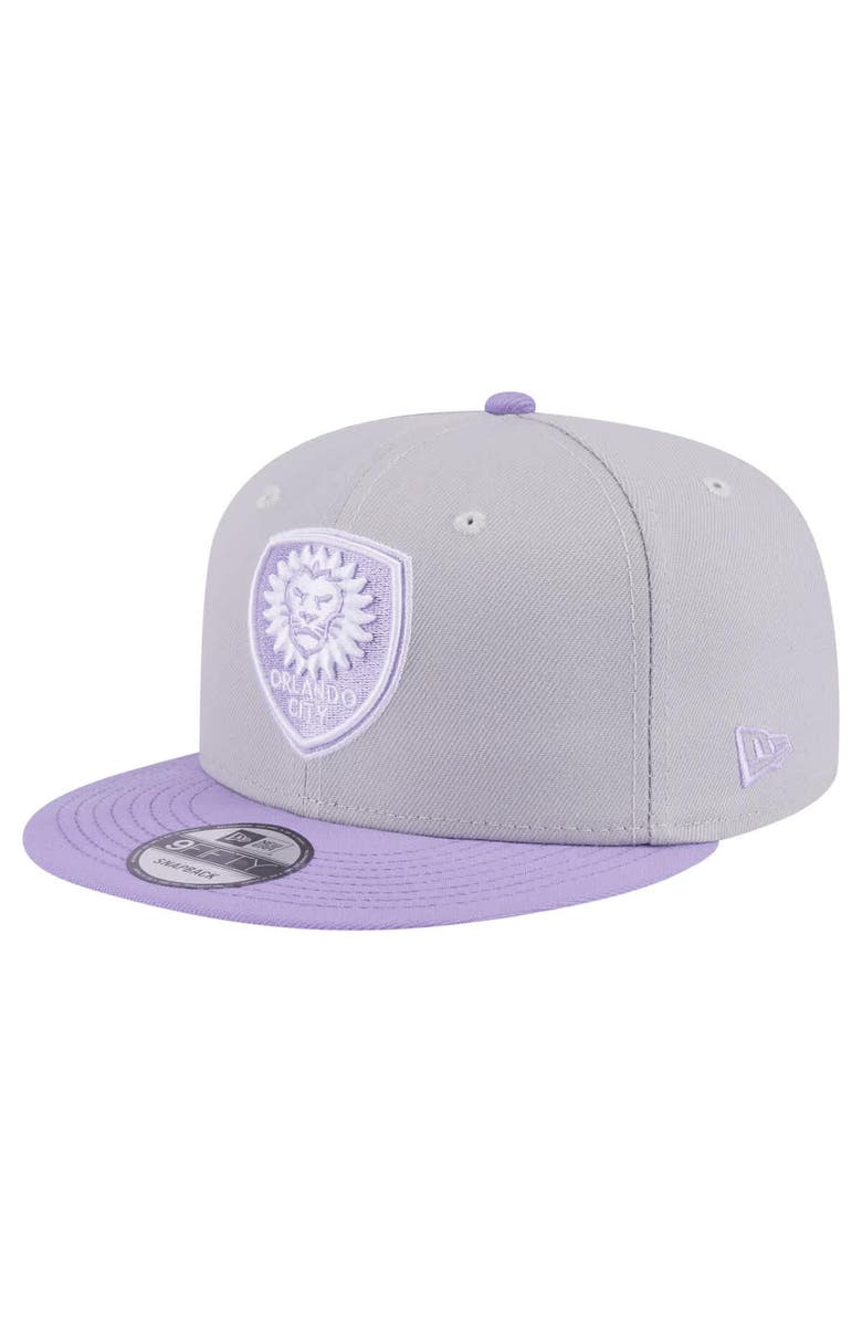 New Era Men's New Era Gray Orlando City SC Color Pack Two-Tone 9FIFTY Snapback Hat, Main, color, Gray
