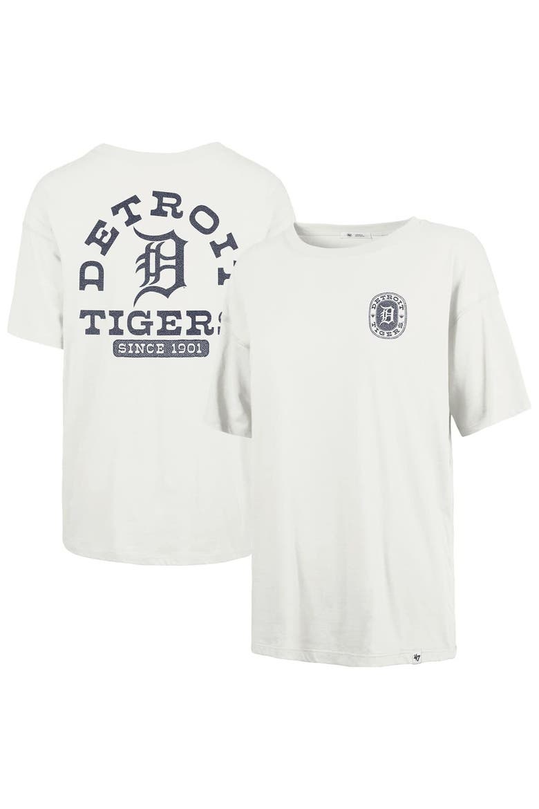Women's '47 Natural Detroit Tigers Back Canyon Sadie T-Shirt, Main, color, Natural