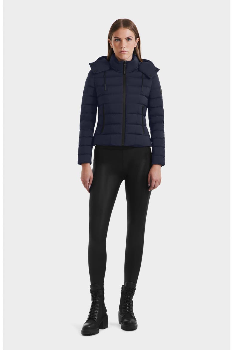 Melissa Lightweight Down Puffer, Alternate, color, Navy