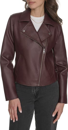 Women's Essential Faux Leather Moto Jacket