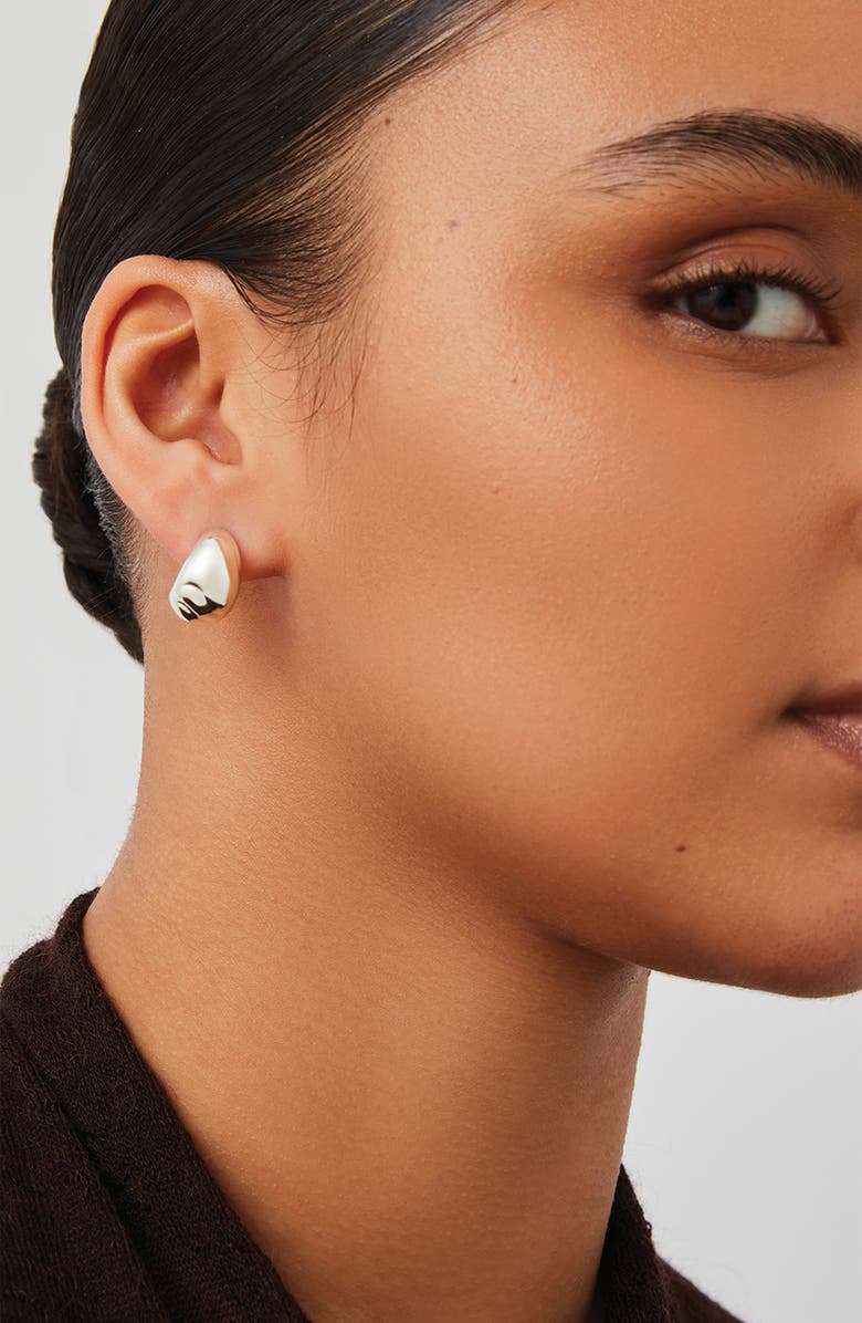 JENNY BIRD Nelle Small Hoop Earrings, Alternate, color, High Polish Silver