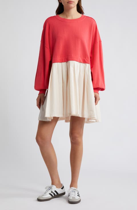 Eleanor Layered Sweatshirt Minidress