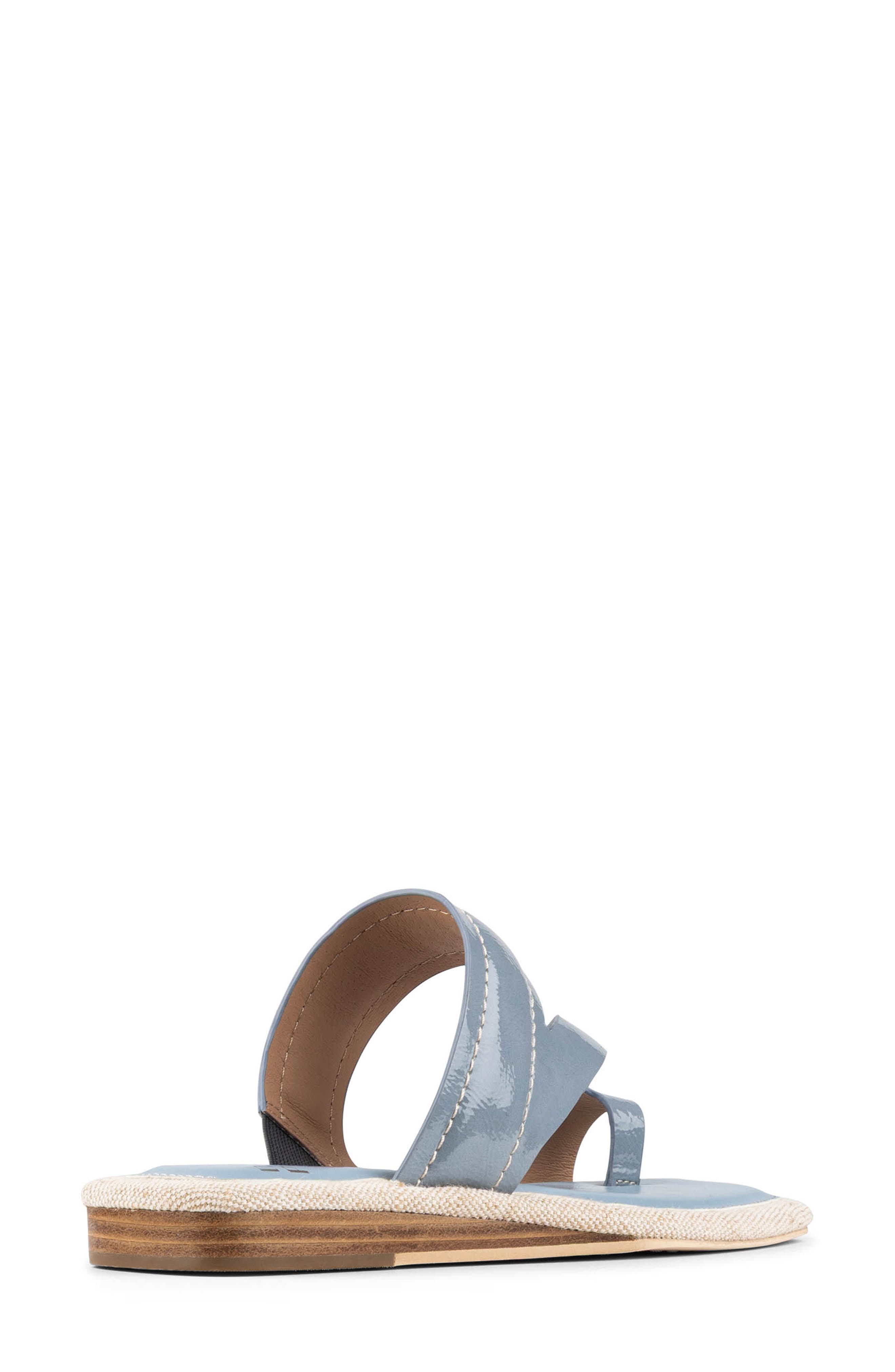 Wedge Toe Loop Sandal, Alternate, color, CLOUD GRAY