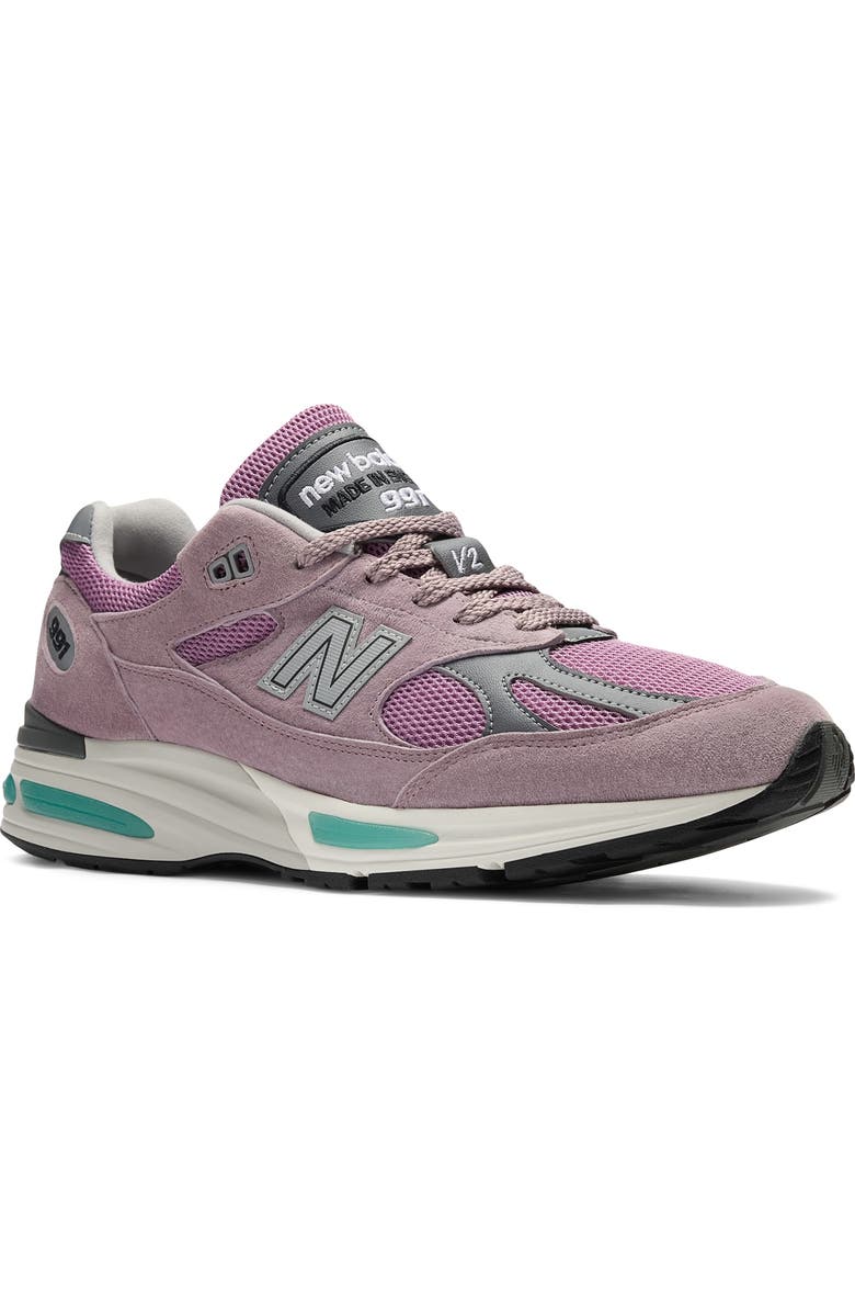 New Balance Gender Inclusive 991 v2 Sneaker, Main, color, Polignac/ Toadstool