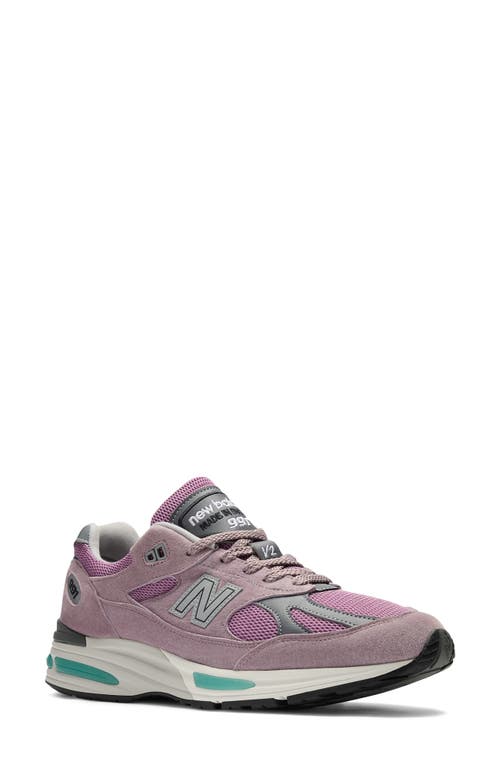 New Balance Gender Inclusive 991 v2 Sneaker in Polignac/toadstool at Nordstrom, Size 5