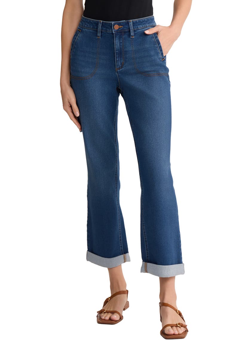 Lexington Girlfriend Straight Leg Jeans, Main, color, PHOENIX WASH