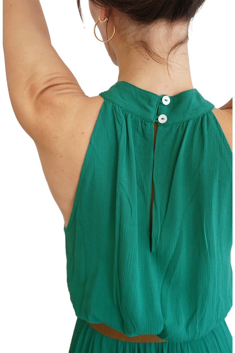 Gia Halter Maxi Dress, Alternate, color, Emerald Green