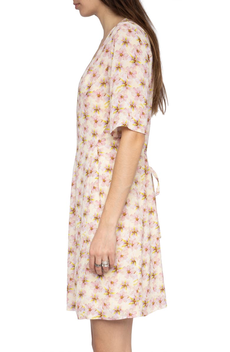 Zadig & Voltaire Rodalas Mirror Flowers Minidress, Alternate, color, Pear