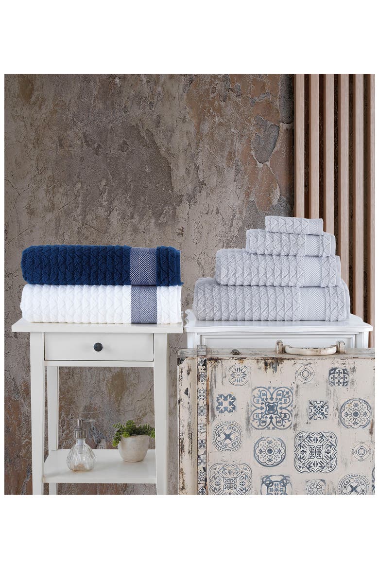 Herringbone Bath Mat, Alternate, color, WHITE