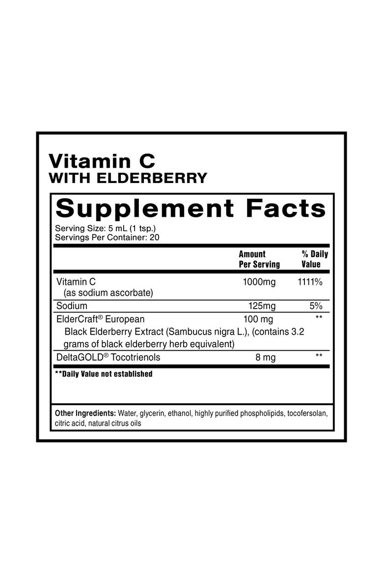 Liposomal Vitamin C and Elderberry Liquid Supplement, Alternate, color, None