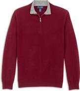 Scott Barber Cashmere Half Zip Pullover