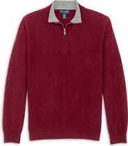 Scott Barber Cashmere Half Zip Pullover