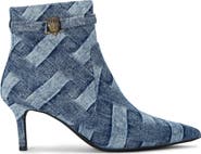 Kurt Geiger London Kensington Denim Flexi Pointed Toe Bootie