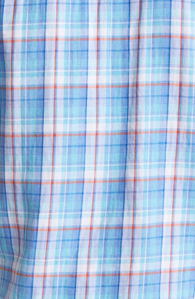 Johnston & Murphy Men's Reversible Short Sleeve Chambray Double Cloth Button-Up Shirt, Alternate, color, 