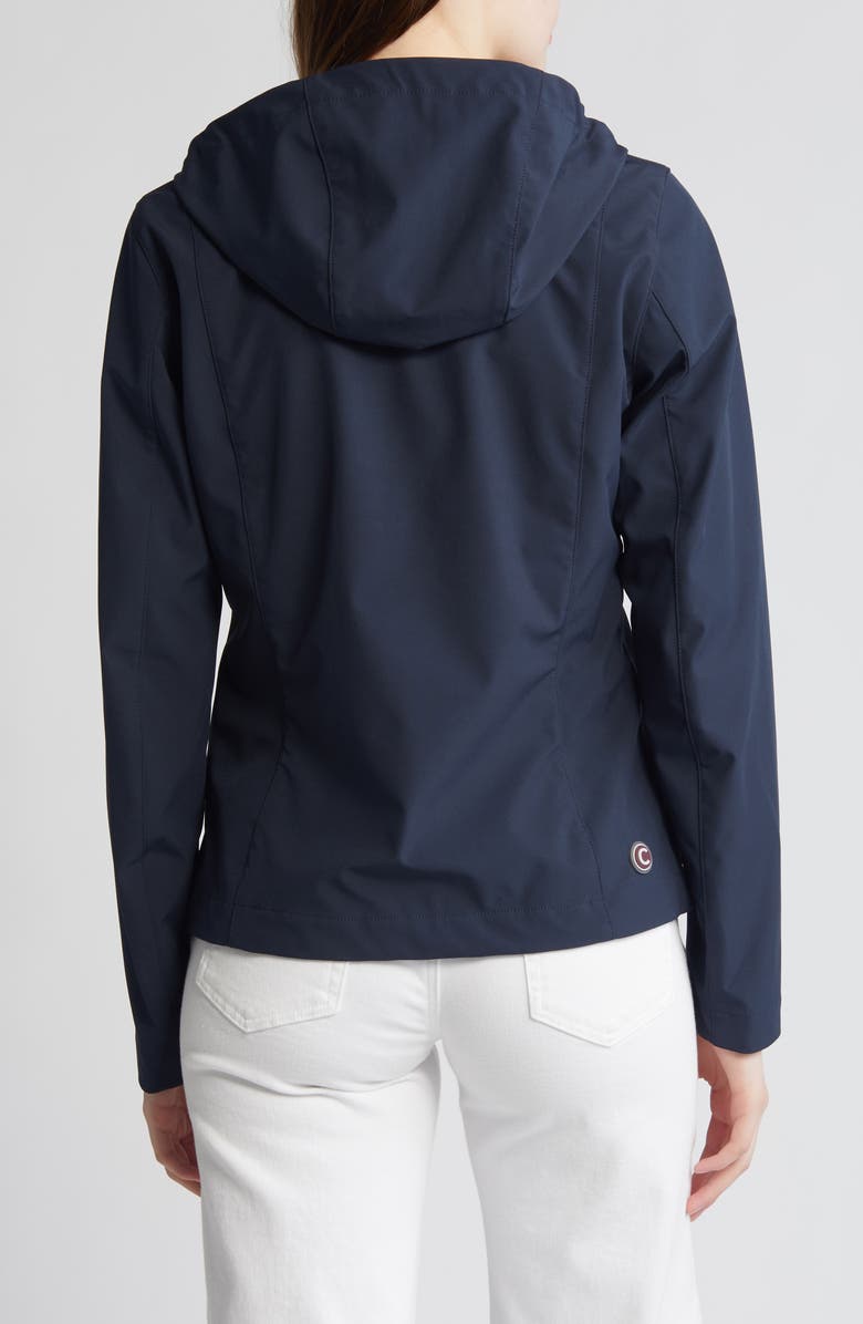 COLMAR New Futurity Water Repellent Hooded Rain Jacket, Alternate, color, Navy Blue