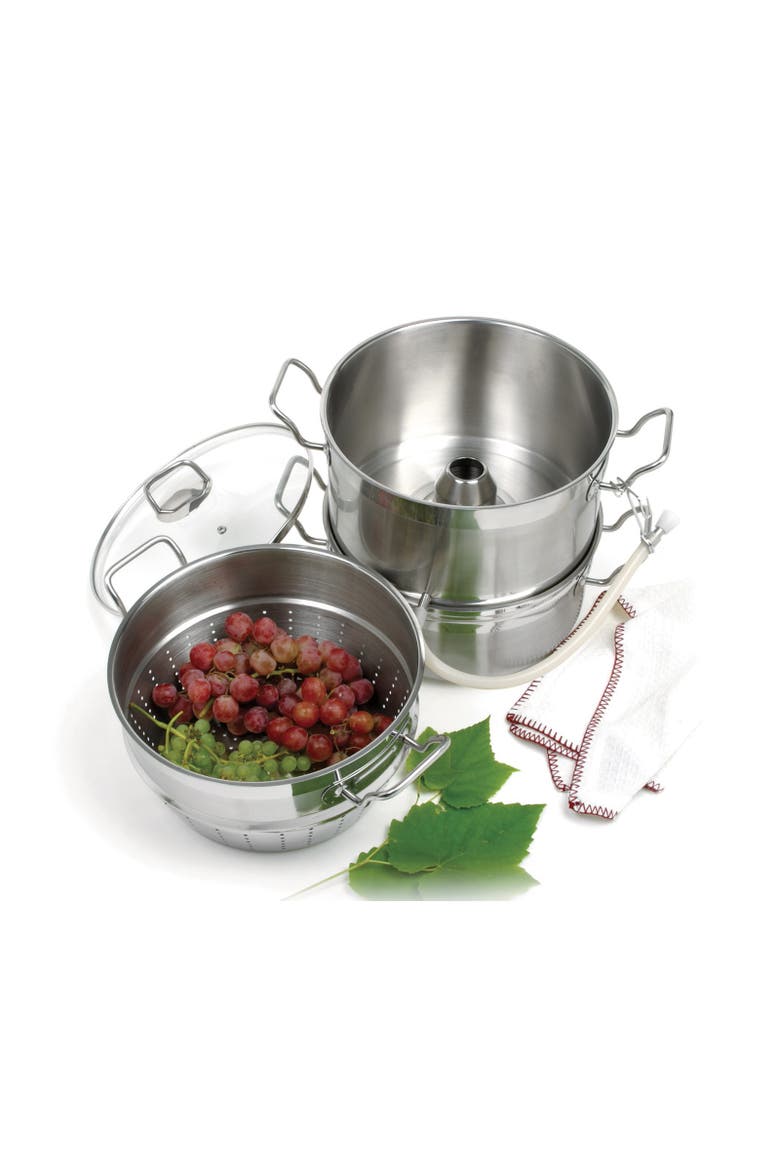Krona Multipurpose Stainless Steel Steamer and Juicer, Alternate, color, Silver