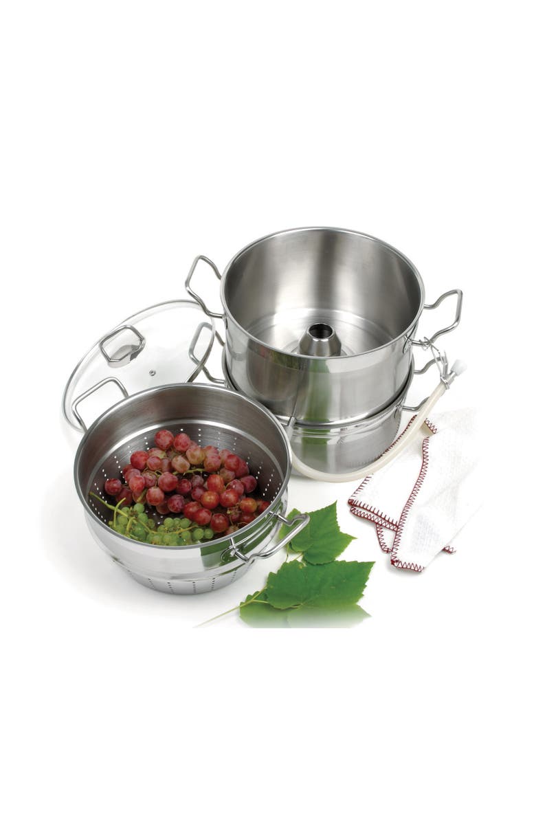 Norpro Krona Multipurpose Stainless Steel Steamer and Juicer, Alternate, color, Silver