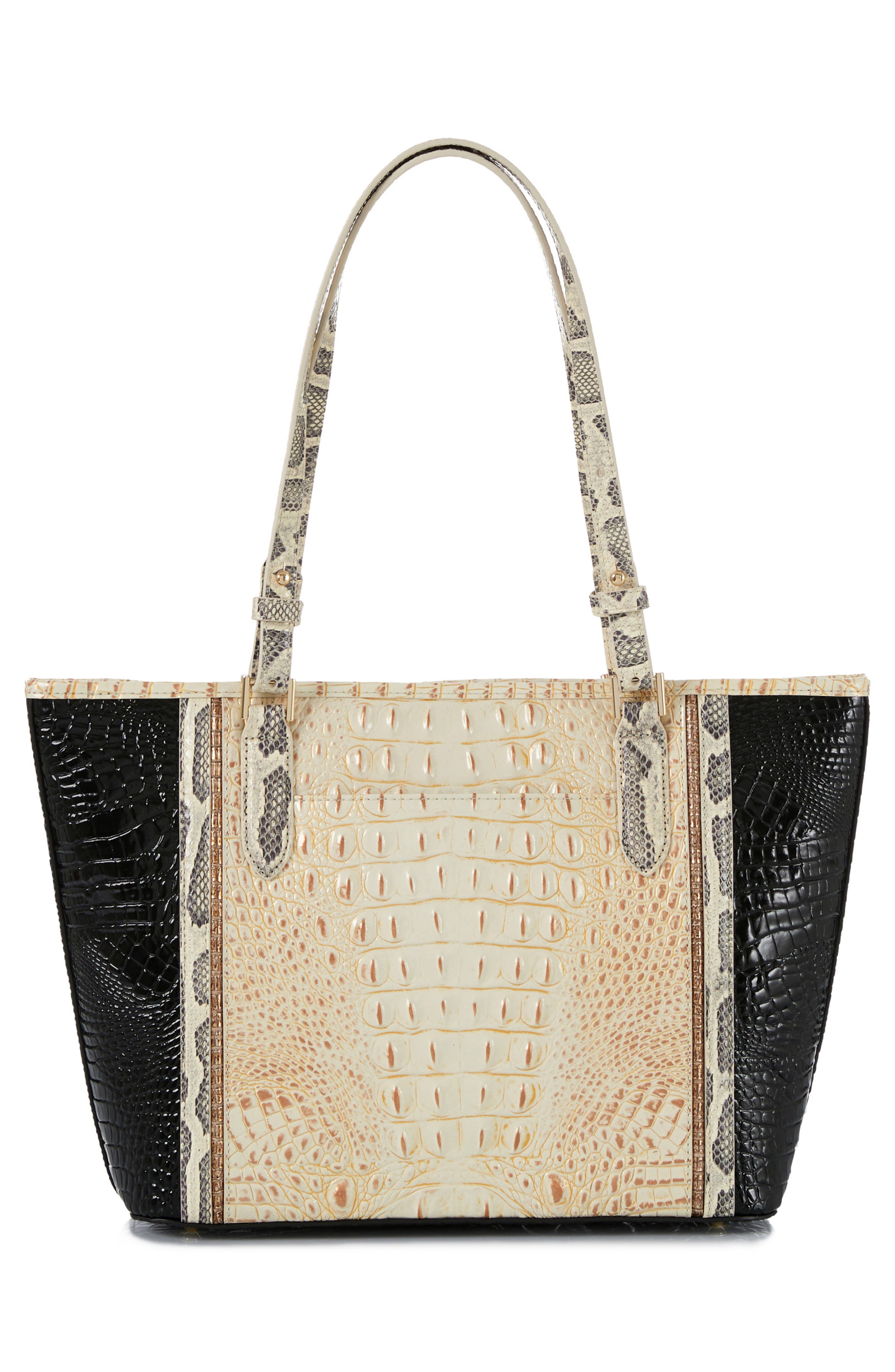Brahmin Medium Asher Croc Embossed Leather Tote, Alternate, color, 