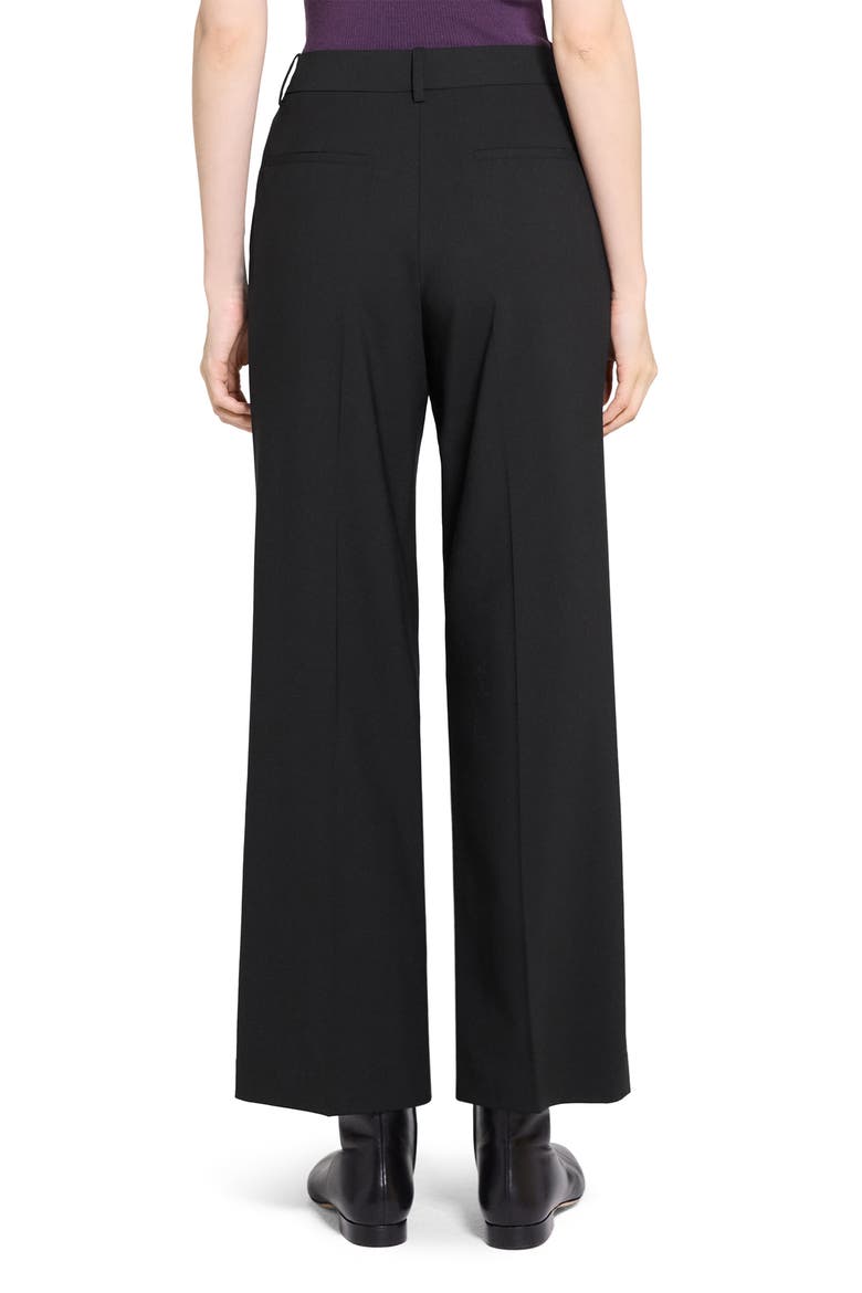 Stretch Wool Wide Leg Pants, Alternate, color, BLACK - 001
