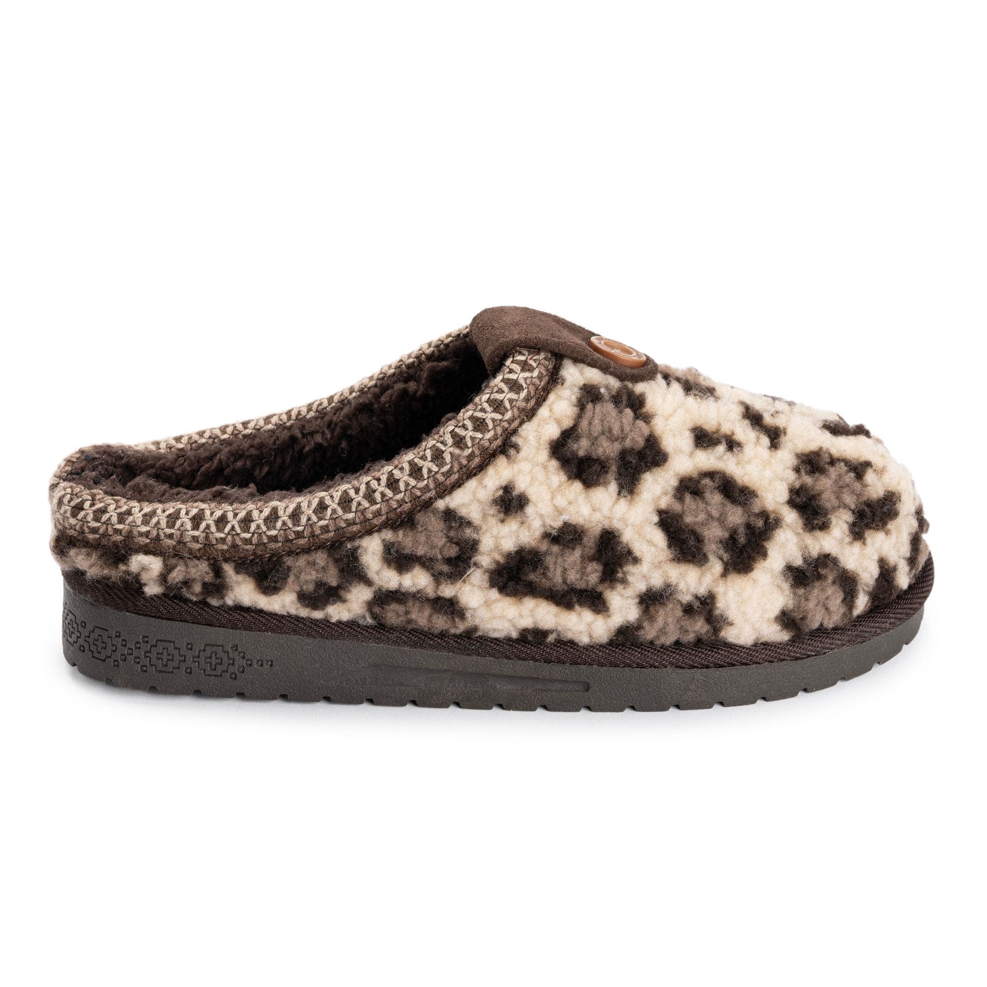 Women's Francie Microsuede Taped Clogs, Alternate, color, Cream Leopard