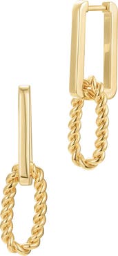 st. Moran Mixed Link Drop Earrings