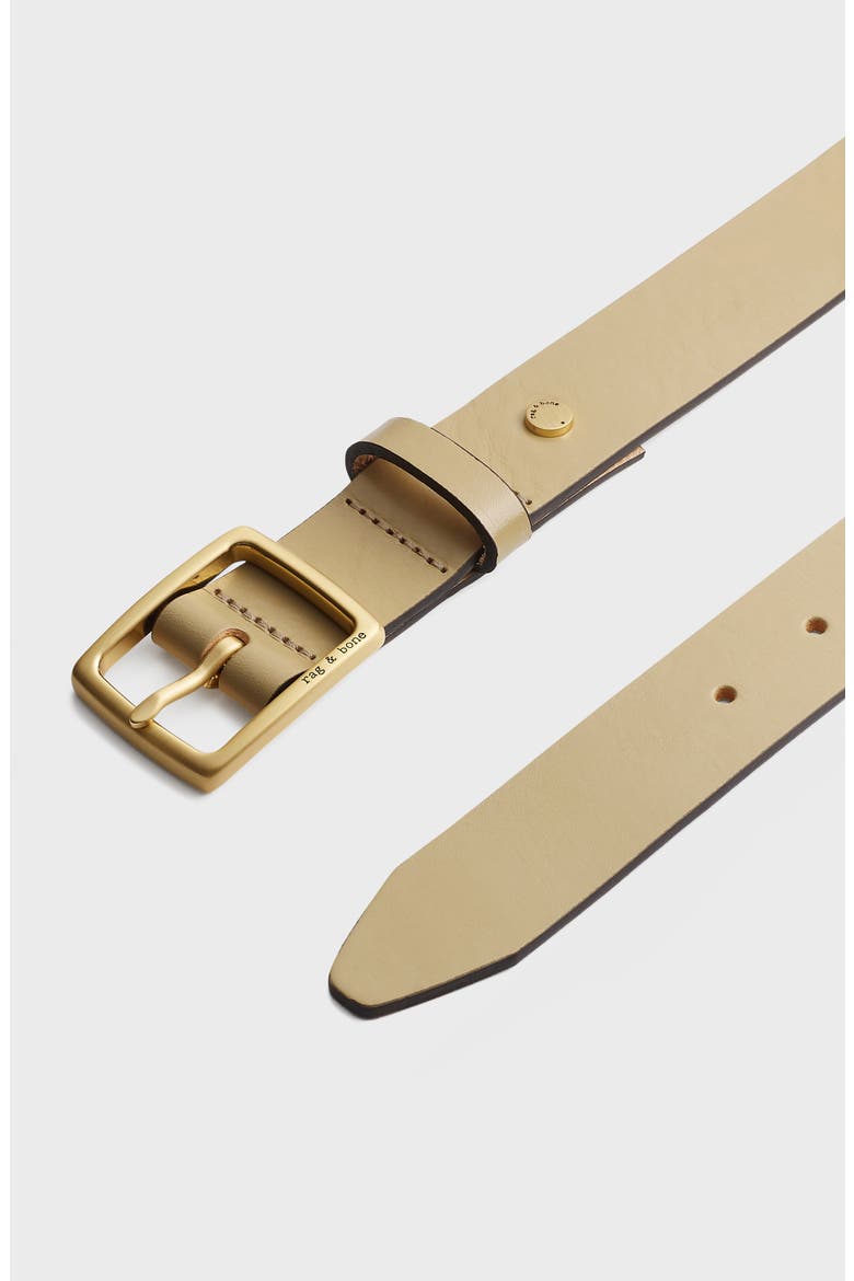 Boyfriend Leather Belt, Alternate, color, DUNE