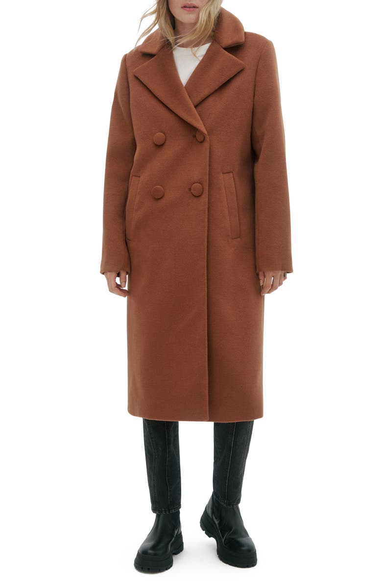 Noize Double Breasted Coat, Main, color,