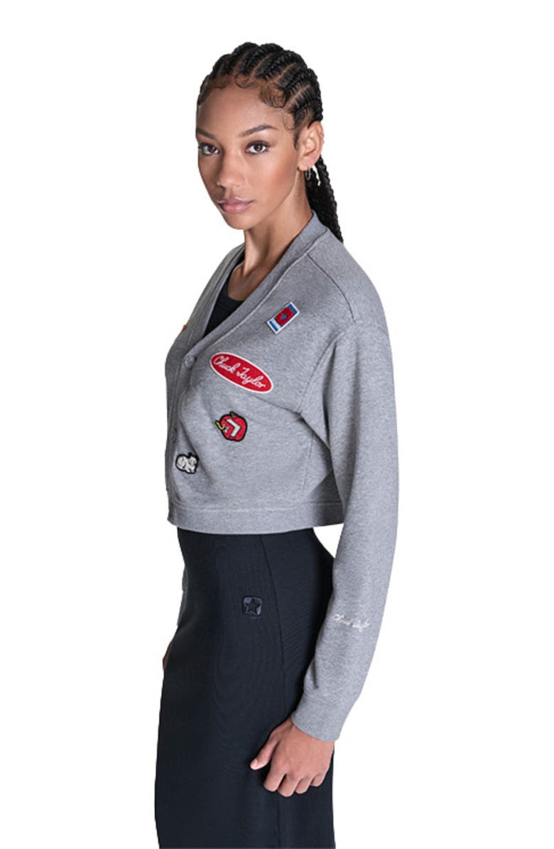Converse Chuck Patch Cardigan, Alternate, color, Vintage Grey Heather