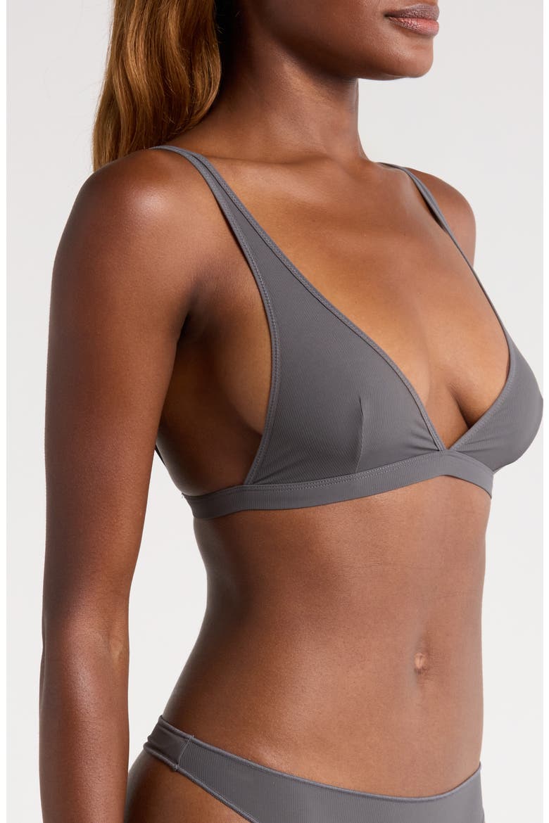 Intimately FP Collagen Yarn Triangle Bralette, Alternate, color, GREY