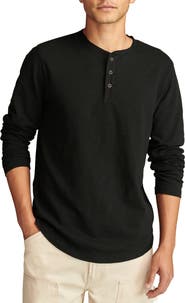 Lucky Brand Weekend Long Sleeve Slubbed Henley