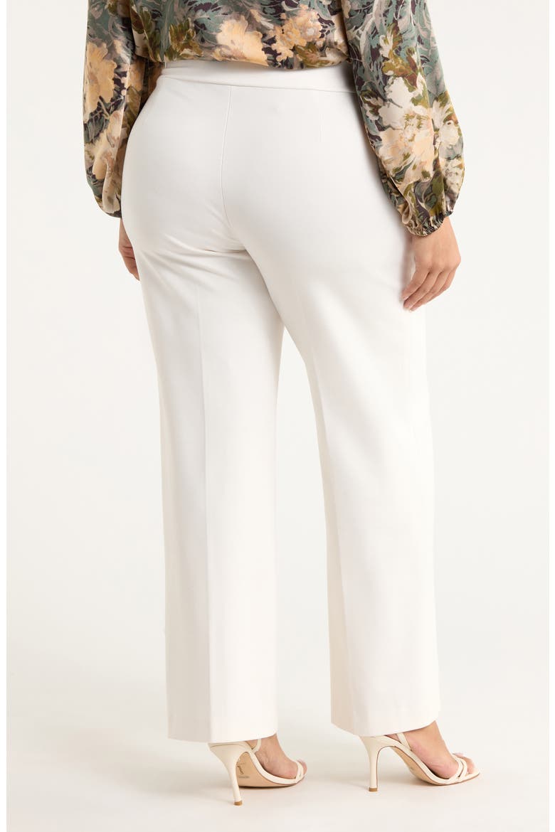 High Waist Wide Leg Pull-On Pants, Alternate, color, WHITE DOVE