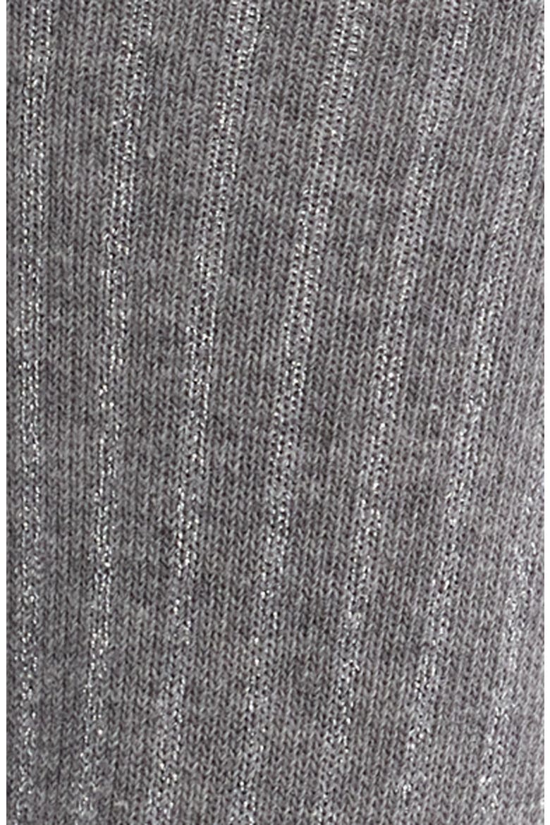 Sparkle Stripe Crew Socks, Alternate, color, GREY HEATHER