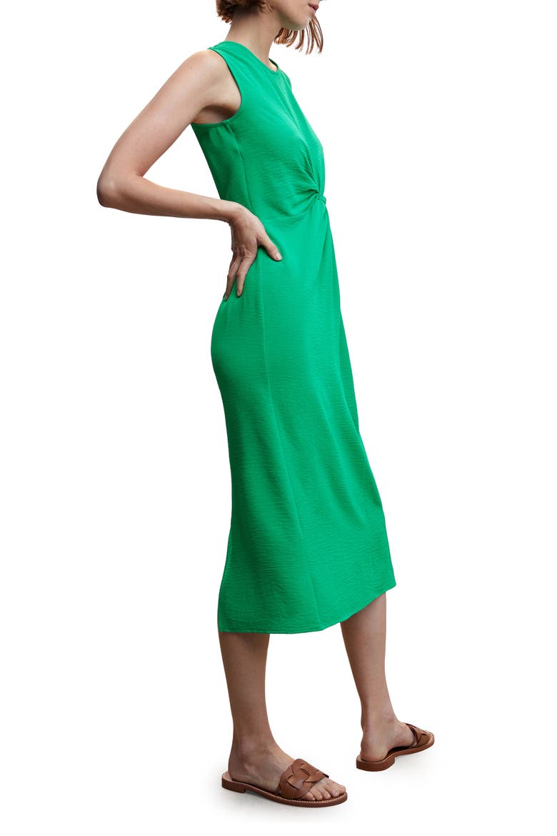 Knot Rumple Dress, Alternate, color, GREEN