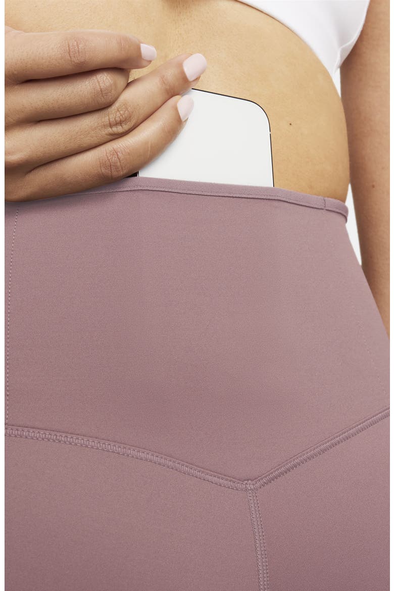 Dri-FIT Go High Waist 7/8 Leggings, Alternate, color, SMOKEY MAUVE/ BLACK